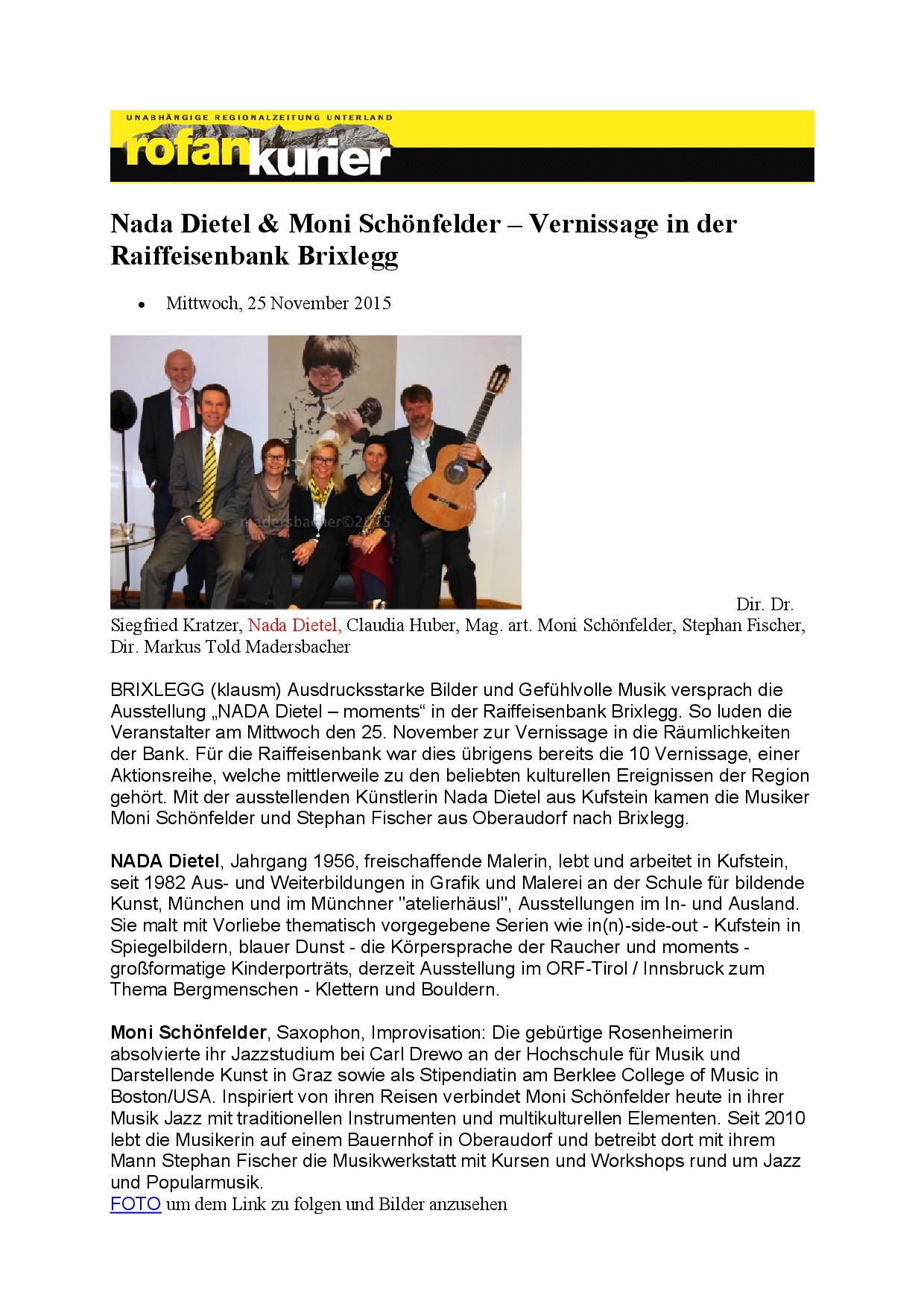 RofanKurier Beitrag